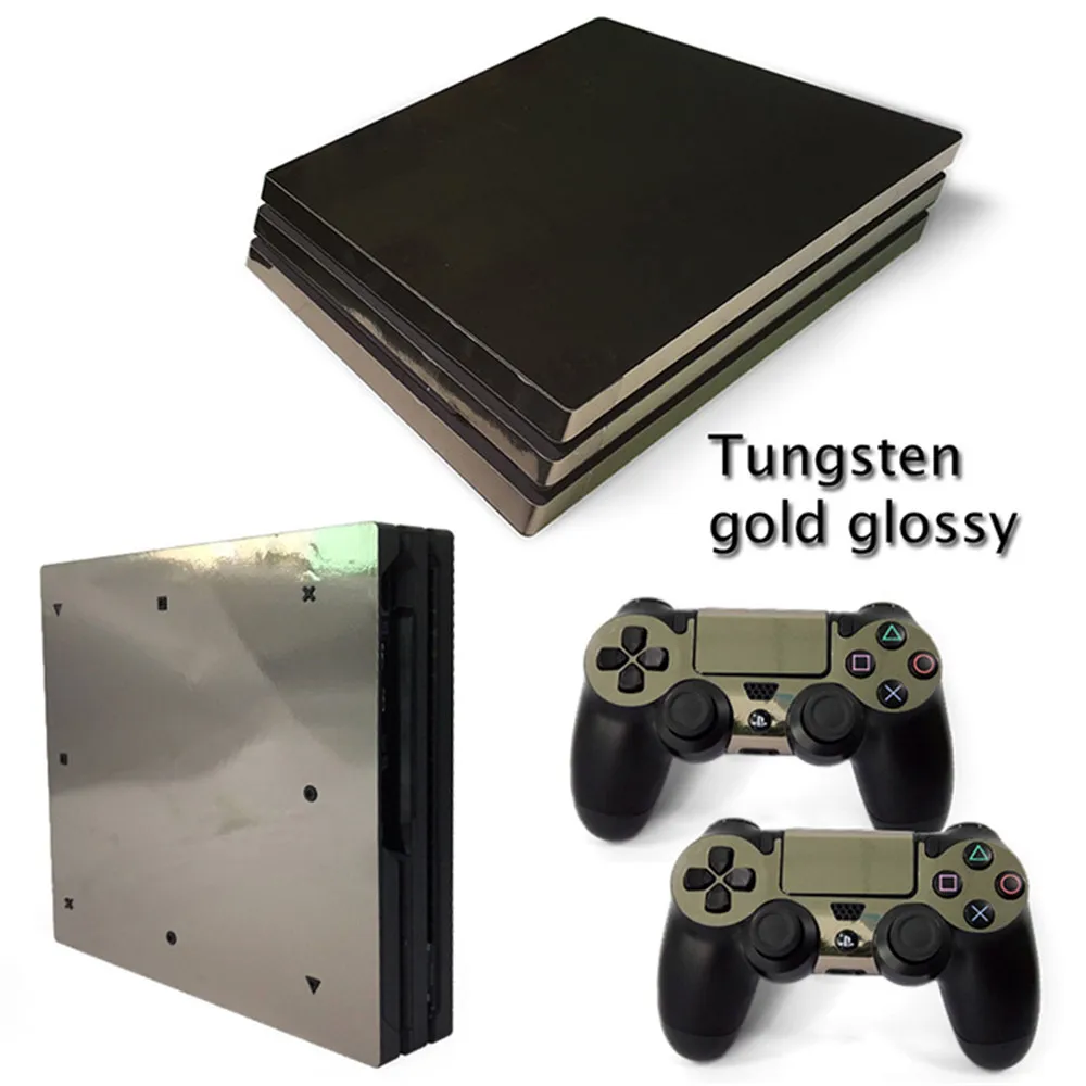Gold red grey Green glossy Custom design decal for ps4 pro vinyl decal skin sticker