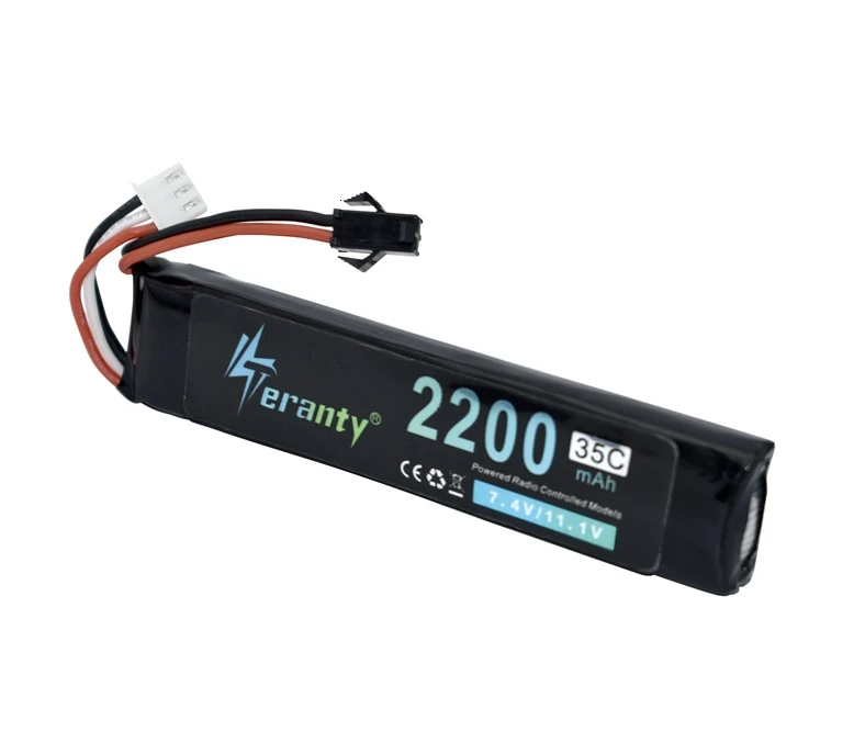 Upgrade Power Water Gun bateria Lipo 2S 7.4V 2200mAh 35C dla AKKU Mini Airsoft BB Air pistolet zabawki elektryczne pistolety części do zdalnego