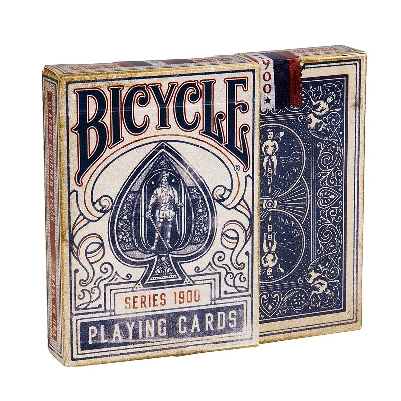 

Bicycle 1900 Series Playing Cards Marked Ellusionist Vintage Deck USPCC Poker Magic Card Games Magic Tricks Props for Magician