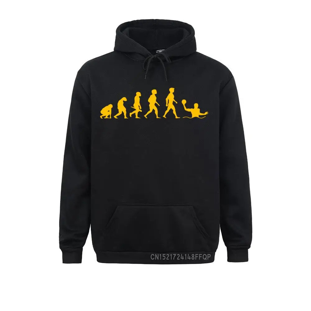 Evolution Waterpolo Ball Player Pullover Men Winter Fashion Oversized Pocket Sweatshirt Hoodies