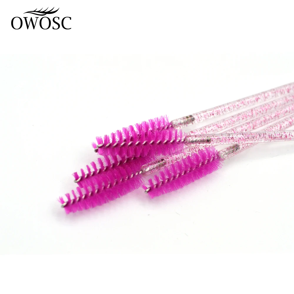 OWOSC 50 Cái/bộ 7 Màu Sắc Dùng Một Lần Mascara Hoa Dây Mini Hàng Mi Bàn Chải Mascara Applicator Micro Spoolie Bàn Chải Dành Cho Mắt Mi