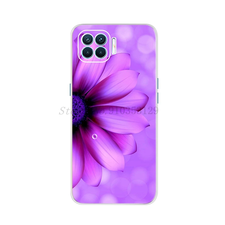 غلاف سيليكون ناعم لهاتف OPPO Reno 4 lite ، غطاء هاتف منقوش ، 6.43 بوصة ، Capa Reno 4 Lite ، CPH2125