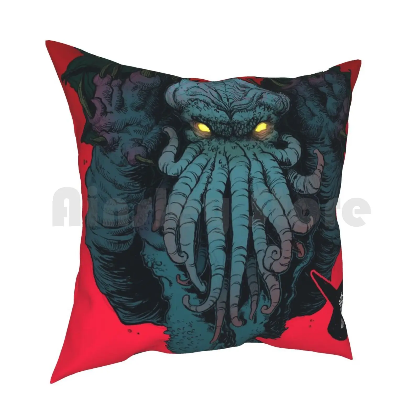 Strange Aeons Pillow Case Printed Home Soft DIY Pillow cover Ink Brush Book Literature Great Old One Cthulhu Rlyeh Monster