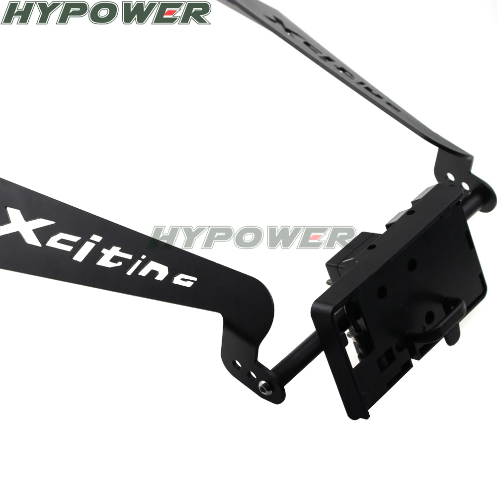 For KYMCO 350 300i Xciting 250 400 S400 Motorcycle Front Phone Stand Holder Smartphone Phone GPS Navigaton Plate Bracket 12mm