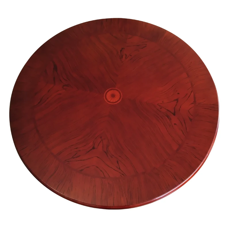 Imagem -03 - Bandeja de Madeira de Carvalho Sólida Silenciosa Giratória Redonda Mesa de Jantar com Mesa de Madeira Preguiçosa e Padrão Bonito de 80-90cm de Diâmetro hq Bp01