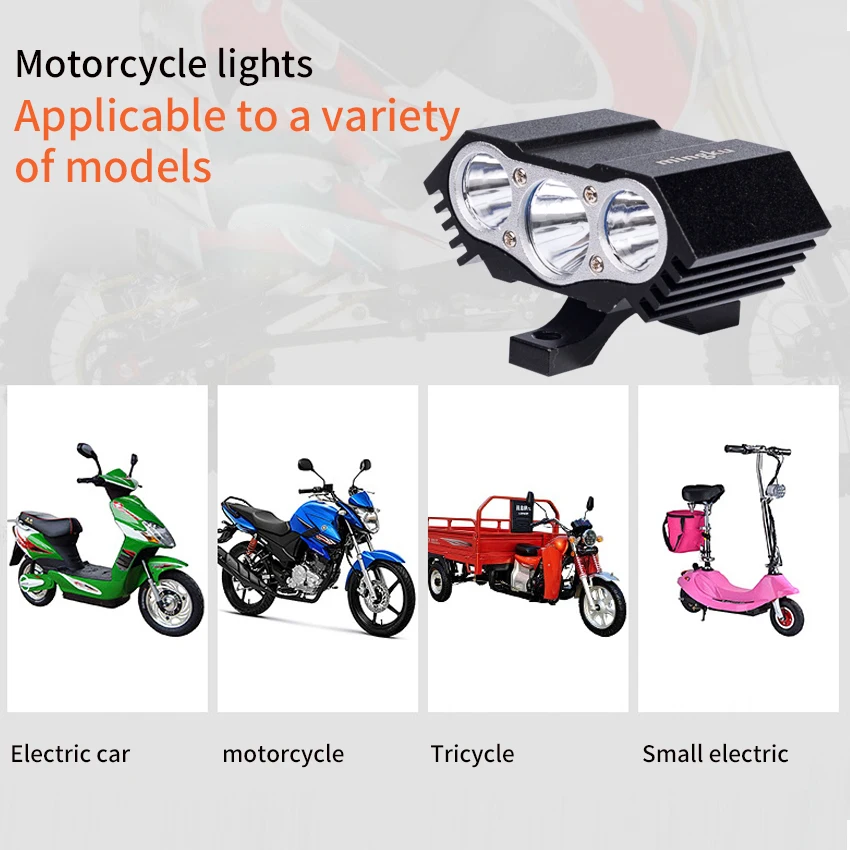 Powerful Lamp Led Electric Bike 6 Ebike Front Light 12 36 V 4 EBikes Motor Lights BicycleLight Accessories Waterproof Headlights