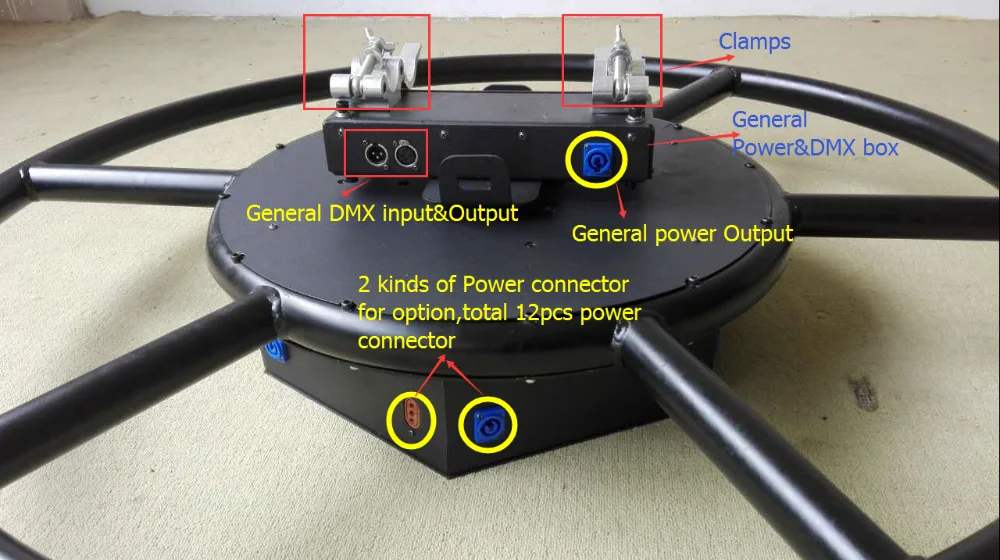 DMX512 Rotary Truss Aluminium Rotating Truss For Moving Head Beam Light Super Bright Rotatable Stage Performance Lighting