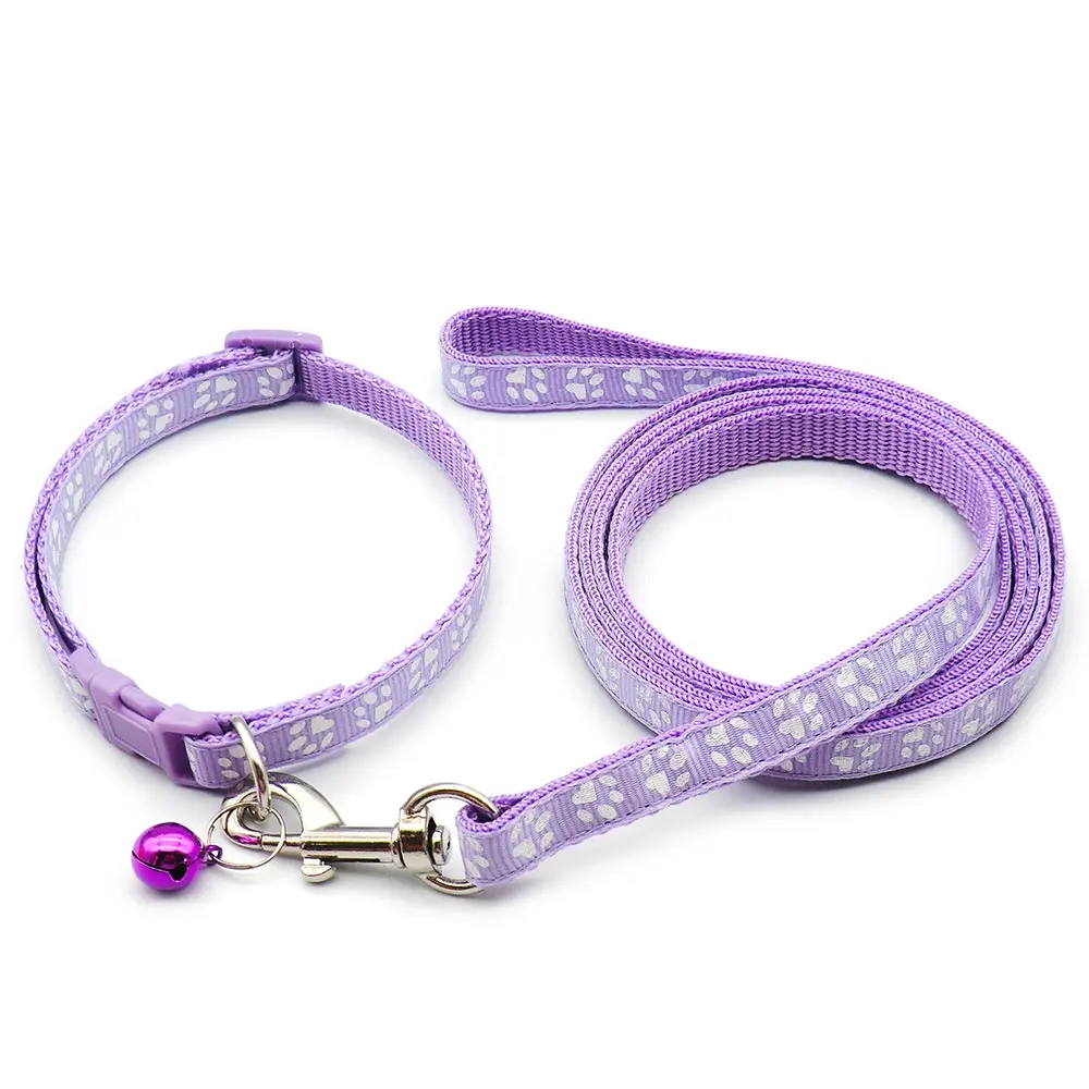 24Sets Hond Kat Leash Verstelbare Riemen Kraag Puppy Outdoor Wandelen Chihuahua Terier Schnauzer Outdoor Trekkabel Algemene