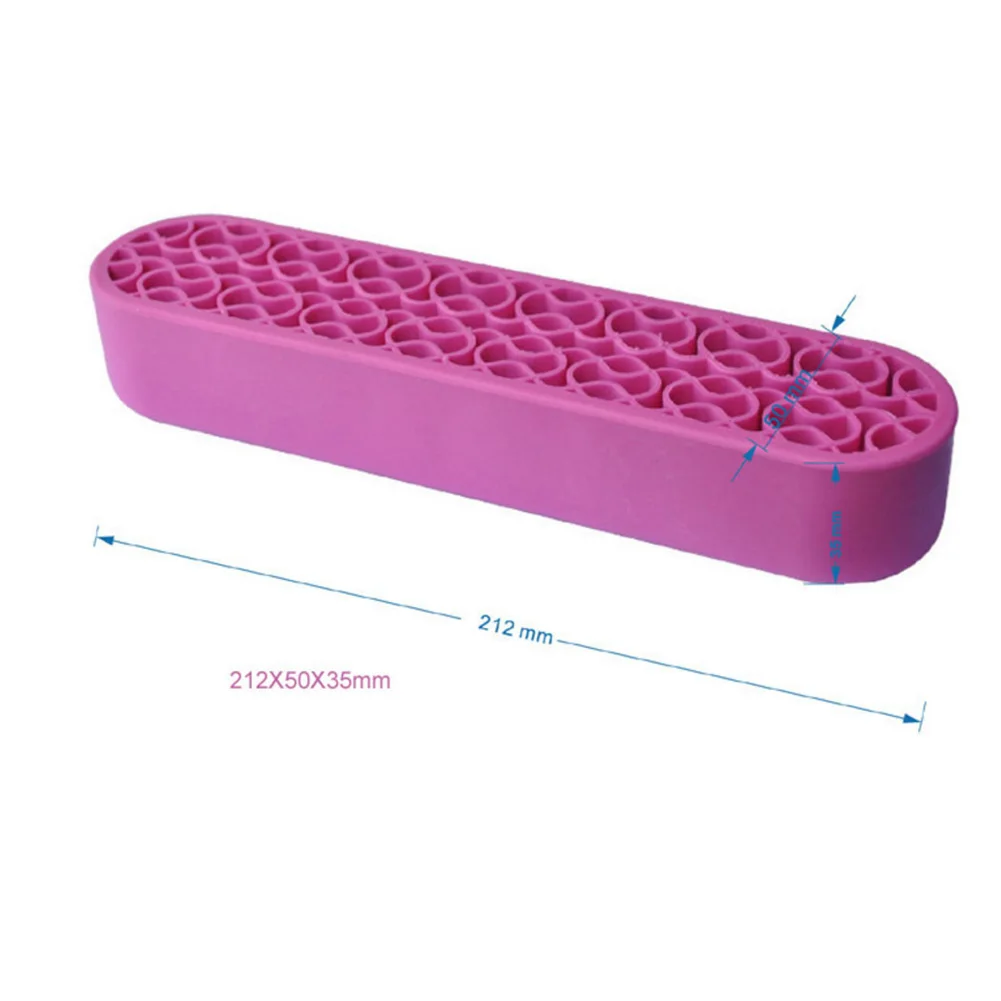 Silicone Nail Pen Holder Makeup Brush Display Stand Storage Case Desk Organizer makeup tool Display Carrier Storage Tips Salon