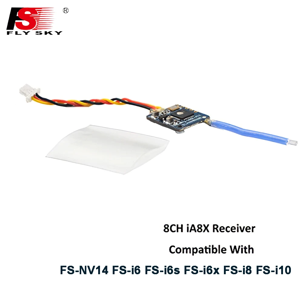 Flysky FS-iA8X AFHDS 2A 2.4G 8CH i-Bus/PPM GFSK FHSS Receiver Nirvana/NV14/i6/i6s/i6x/i8 Transmitter For Rc Car Airplane Model