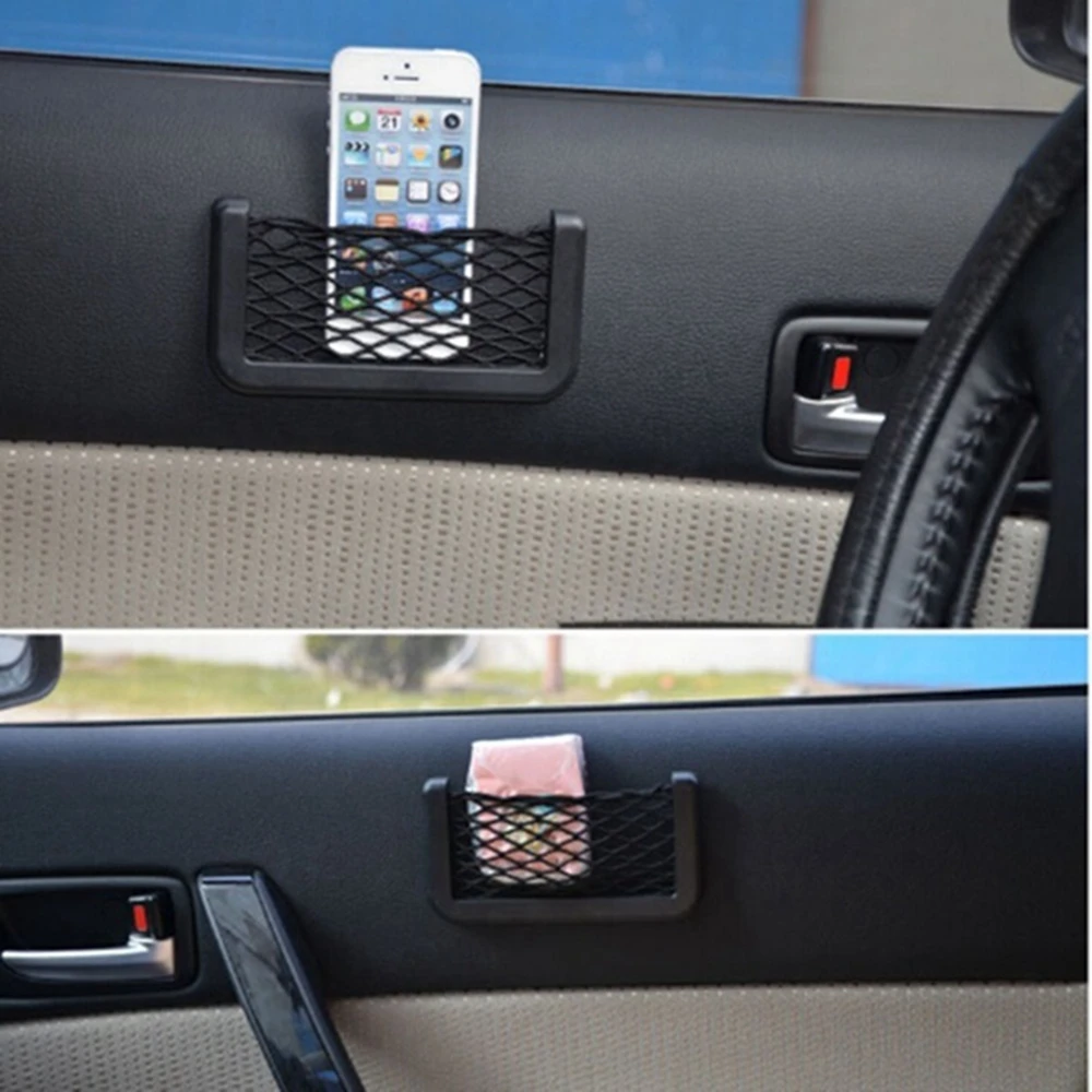 Car Net Bag Phone Holder Storage Pocket for Suzuki Vitara Swift Ignis Kizashi SX4 Baleno Ertiga 2016 2017 2018