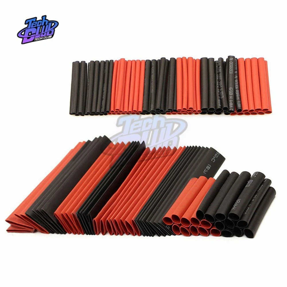 127/328/530Pcs Heat Shrink Tube Wire Cable Assorted Polyolefin Heat Shrink Tubing 2:1 Halogen-Free Tube Cable Sleeves Wrap Wire