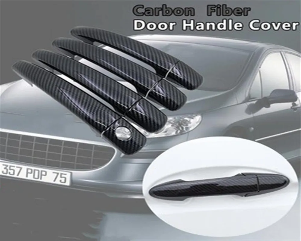 Car Outer Exterior Door Handle for Peugeot 207cc 407sw Coupe Door Panel Pull Trim Cover