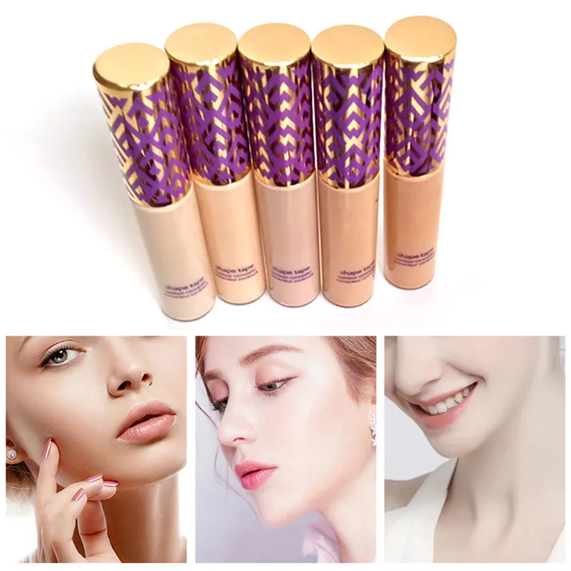 5 Color Concealer Repair Foundation Cream Face Makeup Base Full Cover Dark Circles Acne Shape Tape Correcteur Contour Primer