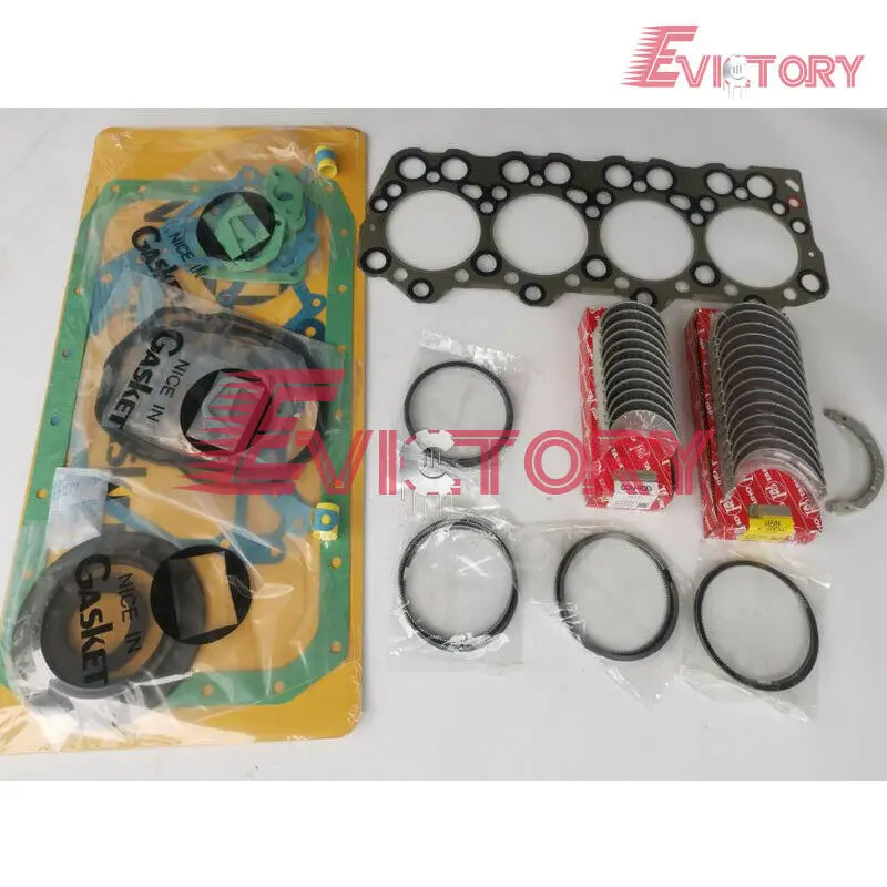 

4D31 4D31T PISTON RING + COMPELETE GASKET KIT + BEARING FOR KATO EXCAVATOR