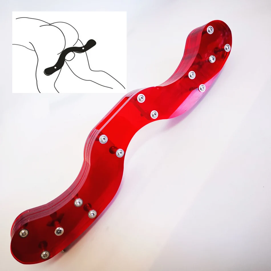 Acrylic CBT Cock & Ball Stretcher Scrotal Fixture BALL SMASHER CRUSHER Humbler Slave Bondage Sex Toys