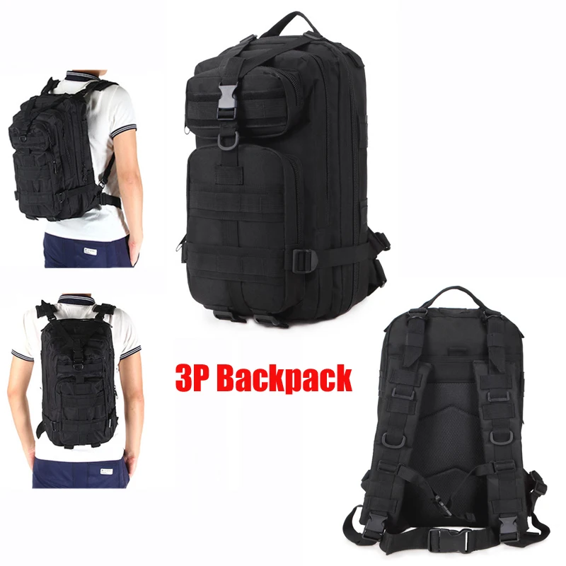 

Outdoor Sport 3P Military Backpack Tactical Bag Hunting Climbing Mountaineering Backpack Camping Hiking Trekking Rucksack Men