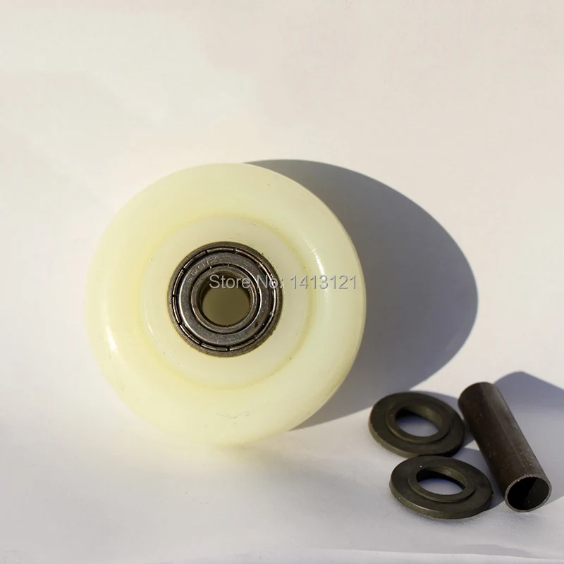 Rodamiento de nailon para cama médica, carro pequeño Industrial silenciado direccional, rueda de remolque, pieza de Hardware, 3/4/5 pulgadas