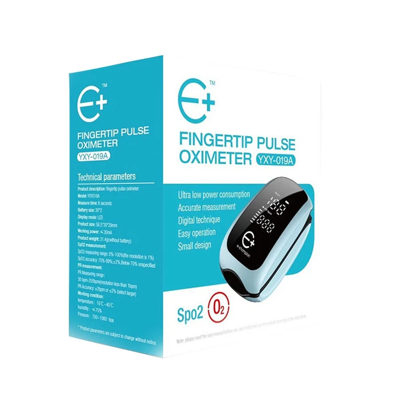 Rechargeable Medical Pulse Oximeter on the Finger Oximetro De Dedo for Child and Adults Blood Oxygen Meter Heart Rate Monitor