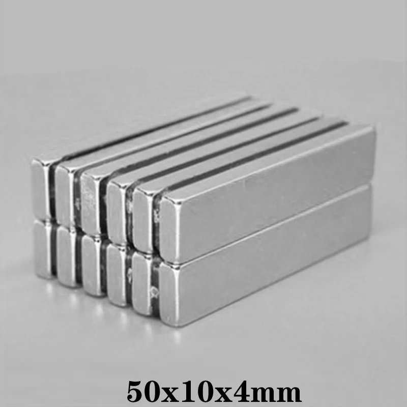 2 ~ 30 шт 50x10x4 мм Поиск основных квадратов магнит 50 мм * 10 мм мощные магниты 50x10x4 мм сильный блок с неодимовыми магнитами 50*10*4 мм