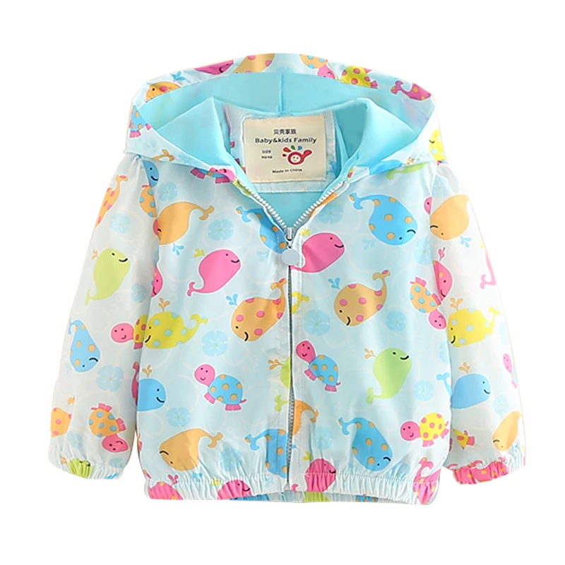 Kids Girl Coat Spring 2021 New Floral Baby Girl Coat Flower Bird Doodle Dot Jacket Cardigan Children\'s Autumn Girls Jackets