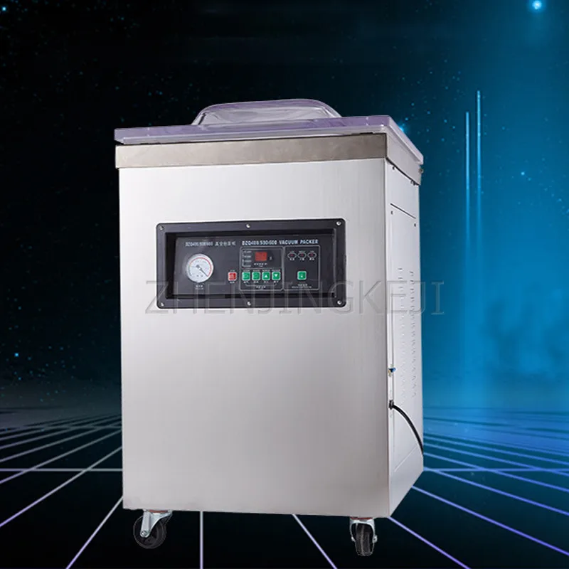 ماكينة الغلق الفراغي التجارية ، عبوة بلاستيكية أحادية الغرفة ، تعبئة البضائع الجافة ، معدات العمل الفارغة الحقيقية ، سائل الطعام ، 220 فولت ، 110 فولت