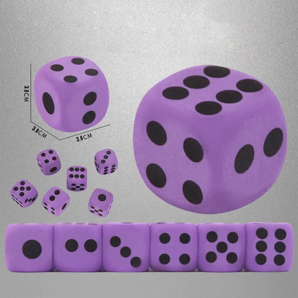 Foam Dice EVA Foam Material Children\'s Toys Indoor Or Outdoor Activity Toys Waterproof Large Tweezers 3.8CM Game Dice