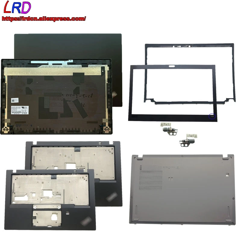 LCD Rear Cover Screen Front Frame Bezel Palmrest Upper Case Base Bottom Lower and Hinge for Lenovo Thinkpad X280 A285 Laptop