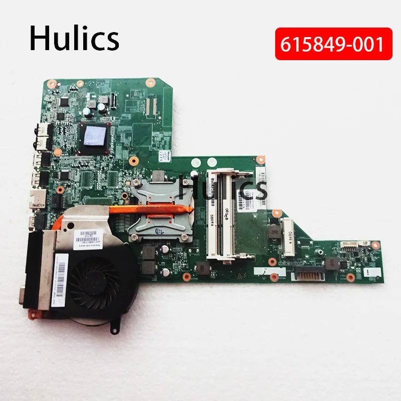 

Hulics Used 615849-001 Laptop Motherboard For HP PAVILION G62 CQ72 G72 CQ62 Mainboard DDR3 Main Board With Heatsink Free CPU