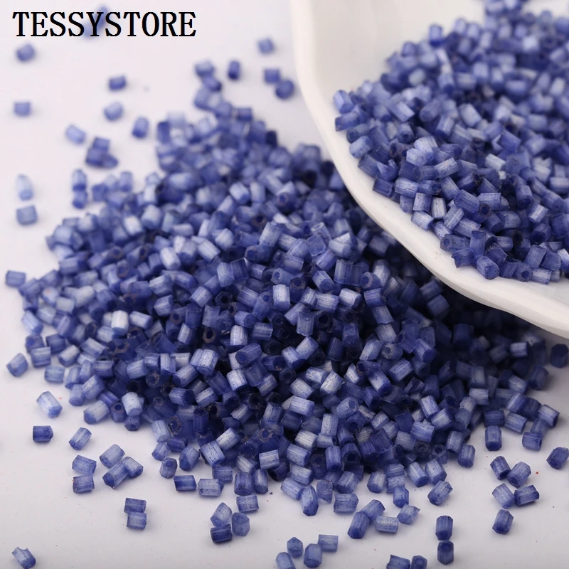 700pcs/lot 2x3mm Cat Eye Color Czech Glass Seed Spacer Beads Austria Crystal Long Tube Beads For Jewelry Making Accessories