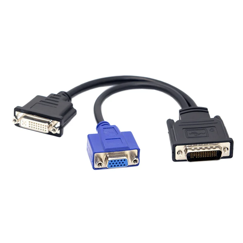 DMS-59 Revolution DVI 24 + 5 Female & VGA RG 15pin Female Sistributor Expansion Graphics Card One Drag Two Split Screen Line