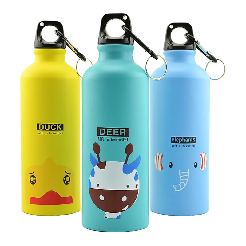 500ml Stainless Steel Sports Bottle Portable Gift Cup Animal Creative Cartoon Cup