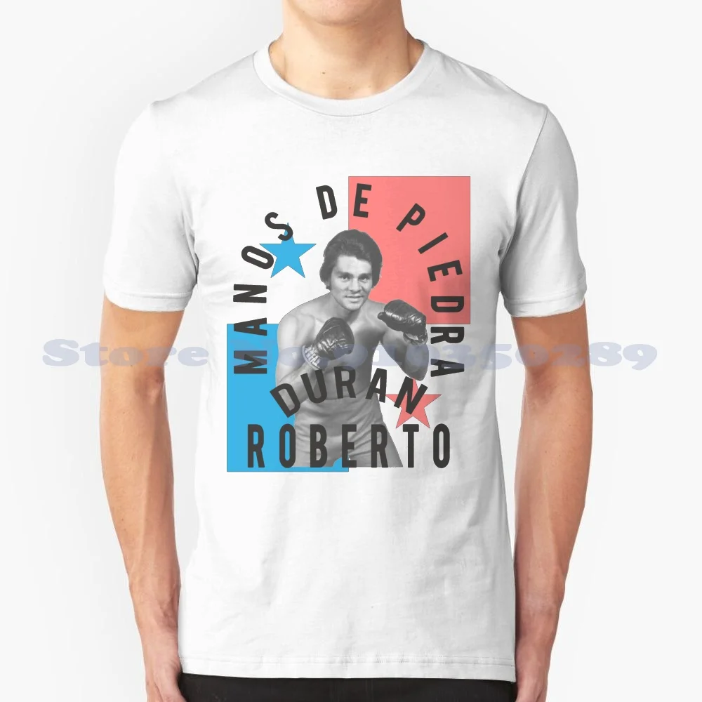 Manos De Piedra? Roberto Duran 100% Cotton T-Shirt Roberto Duran Vintage Fitness Kickboxing Muaythai Fashion Retro Workout