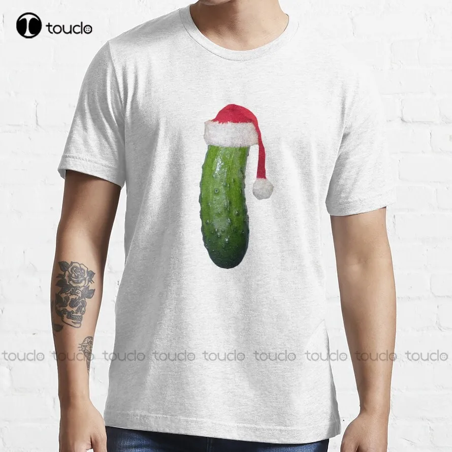 Christmas Pickle T-Shirt Crewneck Shirts Custom Aldult Teen Unisex Digital Printing Tee Shirt Fashion Funny Xs-5Xl