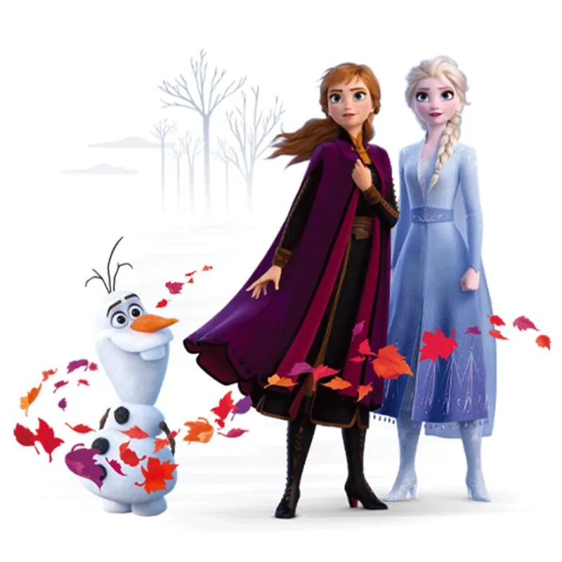 MINISO Vivid Cartoon  Frozen Wall Stickers For Kids Room  Bedroom DIY Wall Decoration  stickers  3D Anna Princess Movie Posters