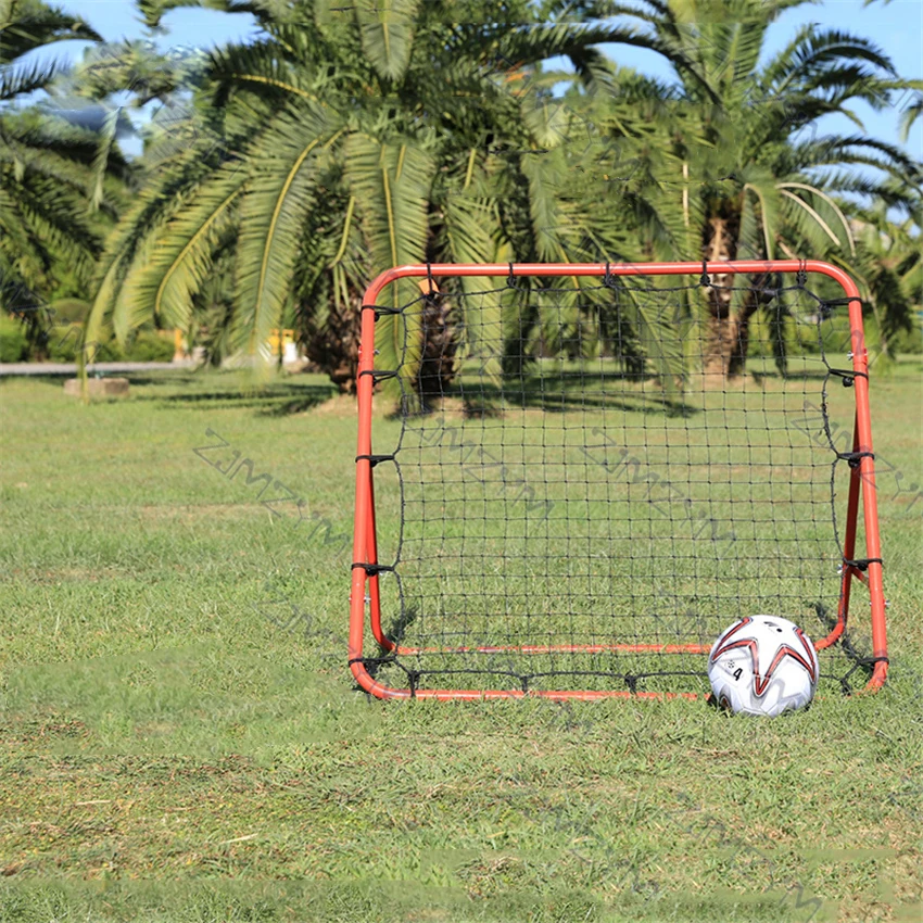 Football Rebound Net Door Steel Pipe Soccer Gate Bounce Practice Mesh Golf Baseball Hockey Shooting Assist Training Equipment