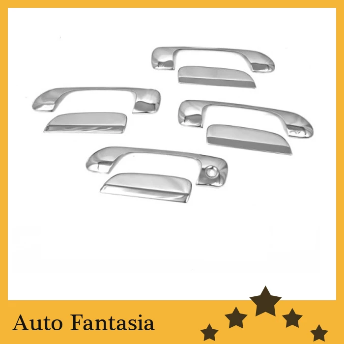 Flexible chrome trim Chrome Door Handle Cover for Honda Fit Jazz 01-08-Free Shipping