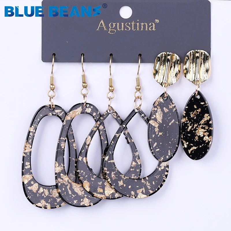 BLUE BEANS 2020 Earring Set For Women Long Earrings Fashion Jewelry Drop Earrings Sets Boho Minimalist Girls Dangle Earring Stud