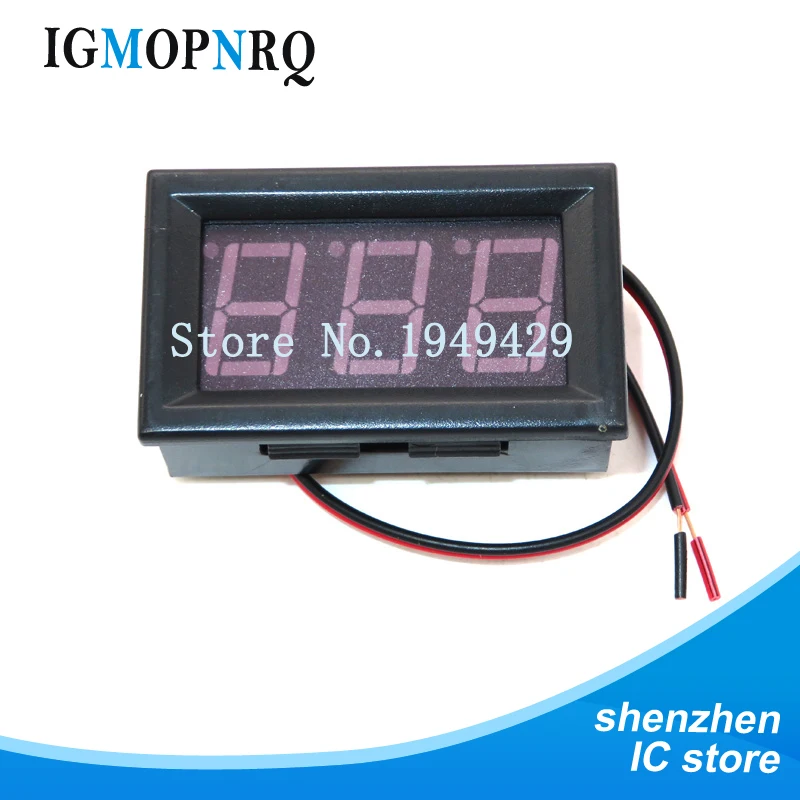 2 Wires 0.56 inch Digital Voltmeter 4.5-30V / DC4.5-30V Red blue white green orange LED Vehicles Motor Volt Voltage Panel LED