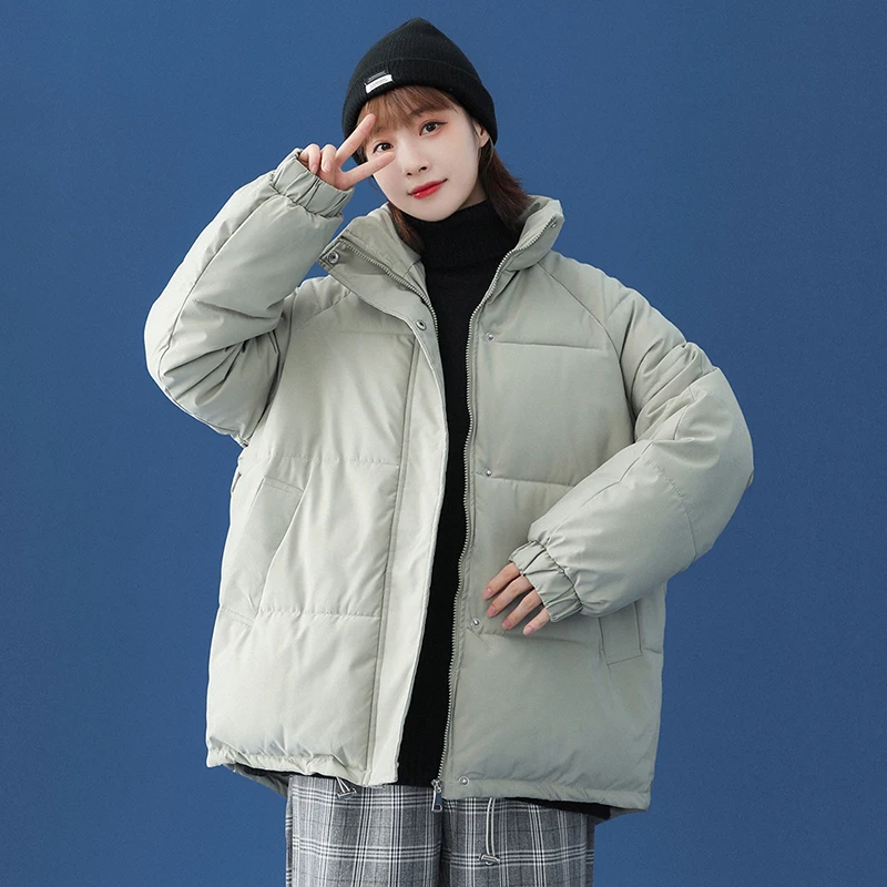 2021 new winter coat women thick warm down cotton mid-length coat parka coat women casual loose Korean winter coat women coat