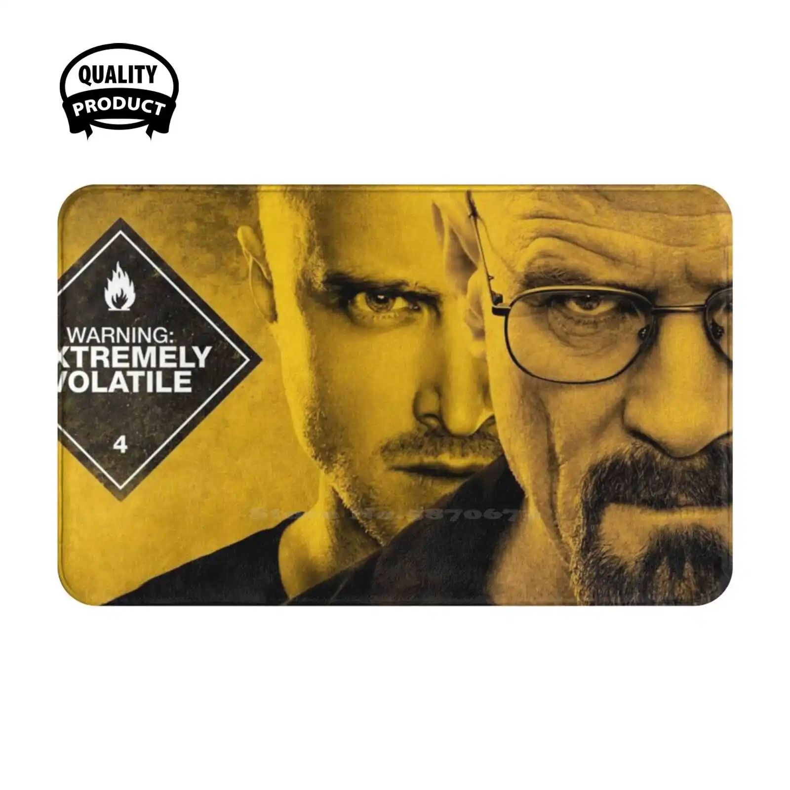 Extremely Volatile 4K Soft Cushion Home Carpet Door Mat Car Rug Walter White Heisenberg Tv Show Funny Meth Jesse Pinkman Blue