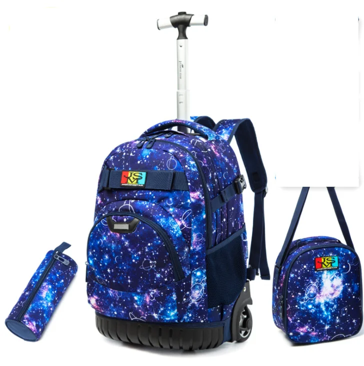 Children School Rolling backpack bags Wheeled backpack for Boy kids Travel Backpack Wheels Rolling backpacks Trolley bags school