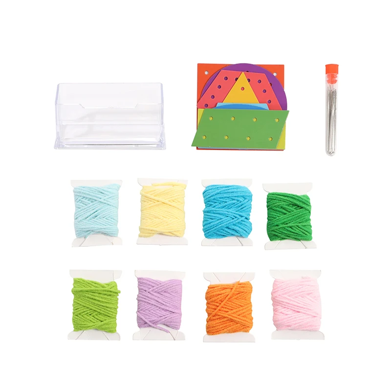 Montessori Practical Life Activities Sewing Game for Children Hand-Eye Coordination Exercise Preschool Educational Materials
