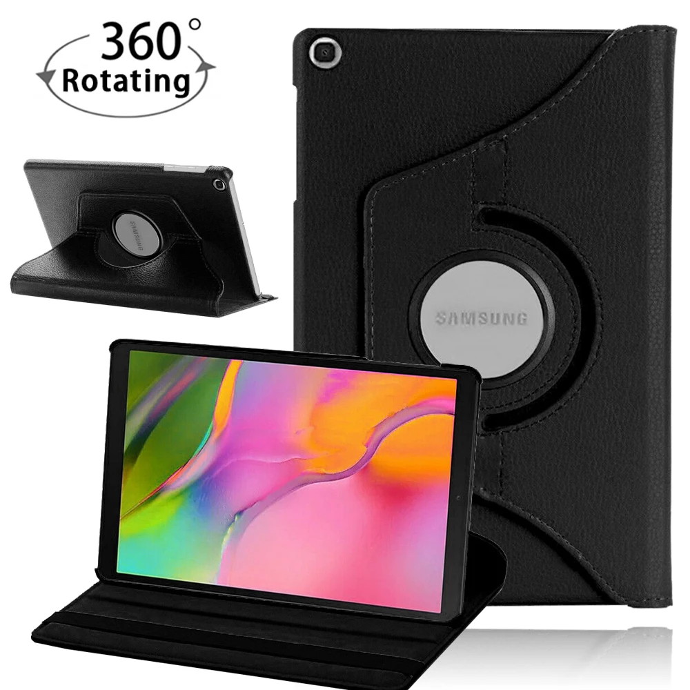 

Вращающийся на 360 Градусов Кожаный чехол-подставка для Samsung Galaxy Tab A 10,1 дюймов 2019 T510 T515 чехол для планшета для Samsung
