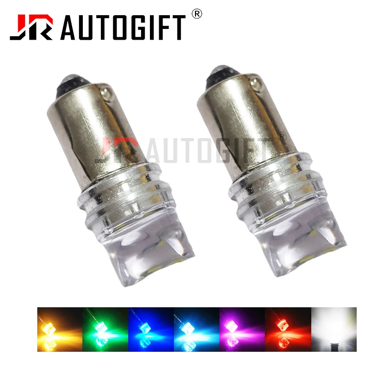 10x BA9S T4W FÜHRTE Auto glühbirne 3D T2W T3W H5W innen Auto LED Kennzeichen licht 3 LED 2835 SMD 12/24V Auto Seite Marker Lichter