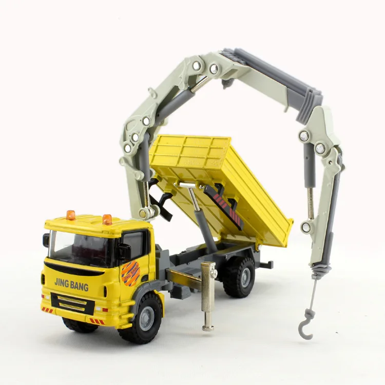 1:60 alloy rescue crane engineering truck model,exquisite children's gifts,high-quality crane toys,wholesale sales