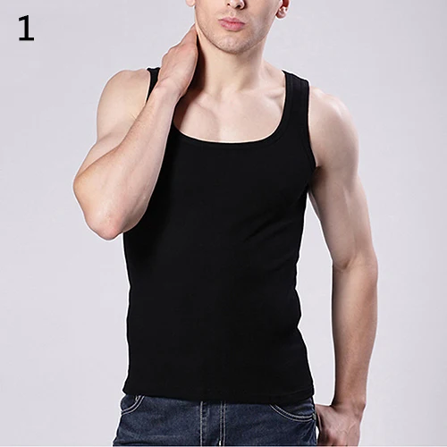 Male Sport Vest Muscle Slims Sleeveless Square Neck Shirt Tank Top Gym Exercise Top Fitness Workout Men Regata Masculina майка