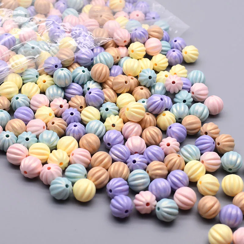 11mm Kunststoff Acryl Perlen Zucker Wolken Perlen Wirkung Kürbis form Perlen Lose Spacer Perlen Für Schmuck Machen Handwerk DIY