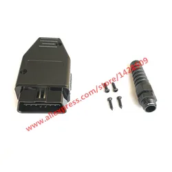 Universal OBDII 16 Pin/Way Male OBD2 OBD 2 Automotive Connector Plug OBD-II Socket