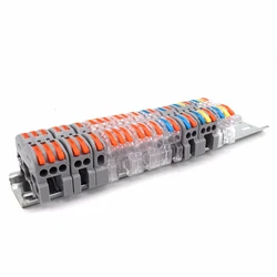 Wire Connector 211 Fast Universal Compact Din Rail Electric Cable LED Light Lamp Conector Wiring Conductor Terminal Block